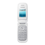 Samsung E1272 White Flip Phone